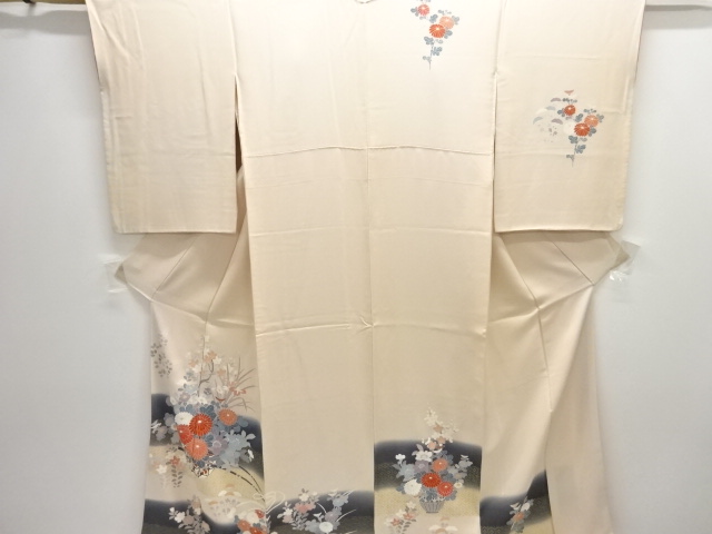 花車模様刺繍訪問着